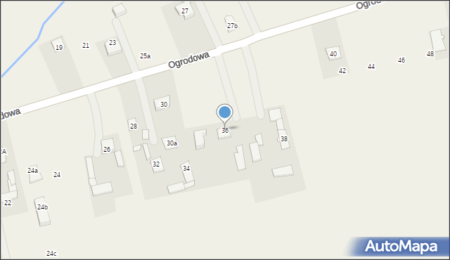 Sierzchów, Ogrodowa, 36, mapa Sierzchów