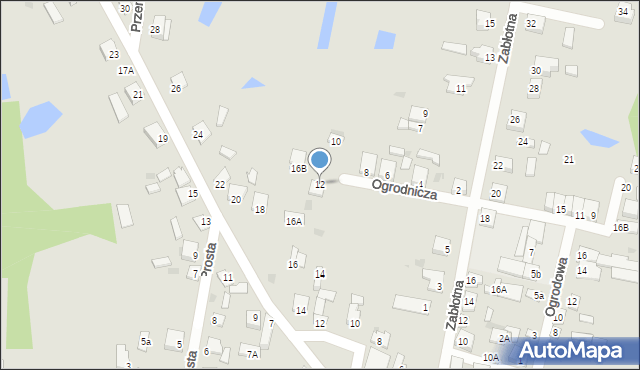 Skępe, Ogrodnicza, 12, mapa Skępe