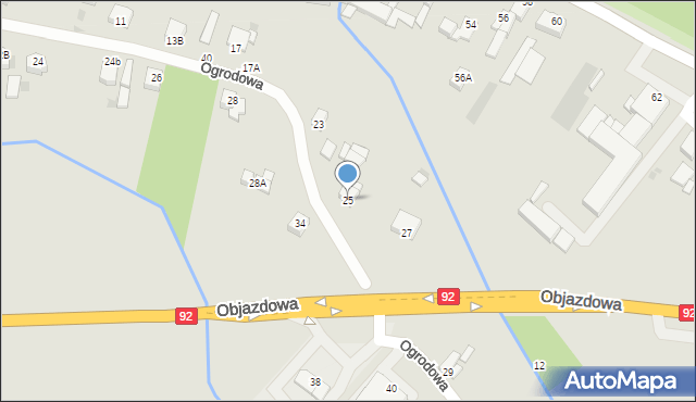 Słupca, Ogrodowa, 25, mapa Słupca