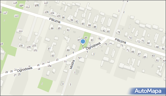 Smardzewice, Ogrodowa, 4, mapa Smardzewice