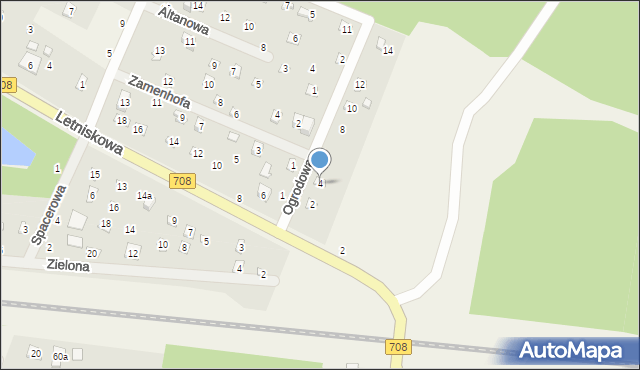 Smolice, Ogrodowa, 4, mapa Smolice