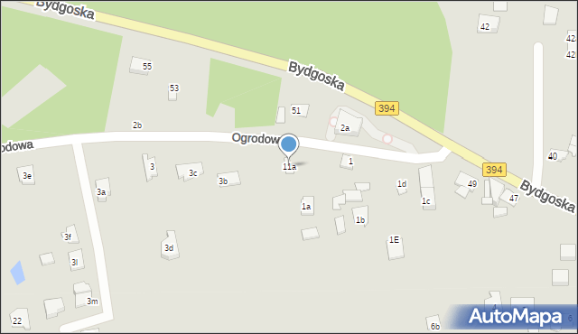 Solec Kujawski, Ogrodowa, 11a, mapa Solec Kujawski