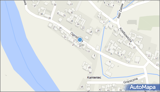 Sromowce Wyżne, Ogrodowa, 13, mapa Sromowce Wyżne