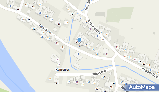 Sromowce Wyżne, Ogrodowa, 8, mapa Sromowce Wyżne