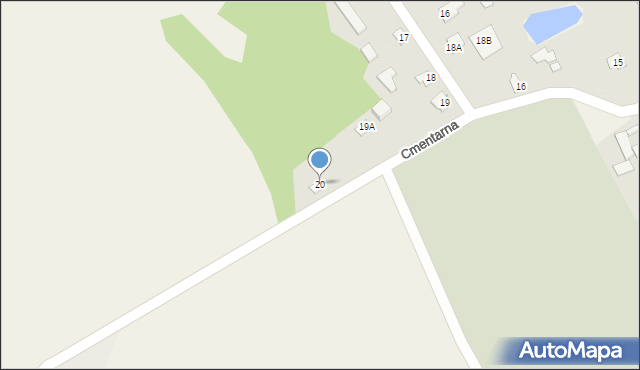 Starawieś, Ogrodowa, 20, mapa Starawieś