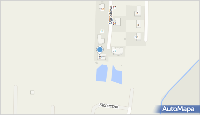 Stare Kupiski, Ogrodowa, 23, mapa Stare Kupiski