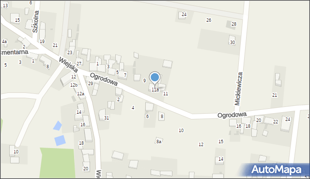 Steblów, Ogrodowa, 11a, mapa Steblów