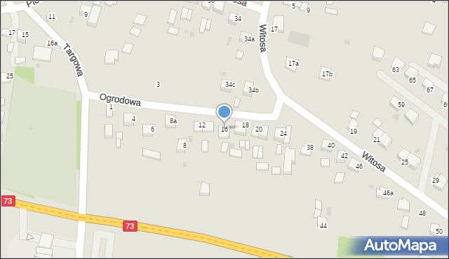 Stopnica, Ogrodowa, 16, mapa Stopnica