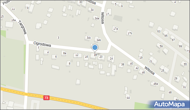 Stopnica, Ogrodowa, 18, mapa Stopnica