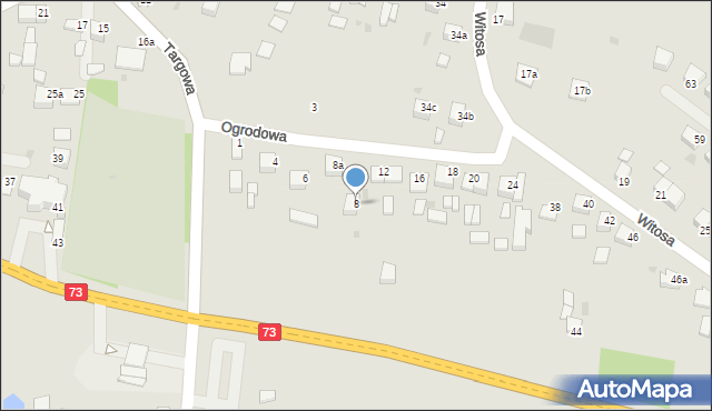 Stopnica, Ogrodowa, 8, mapa Stopnica