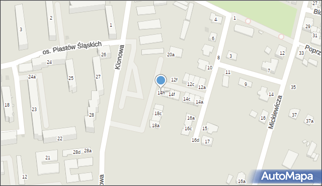 Strzelce Opolskie, Ogrodowa, 14h, mapa Strzelce Opolskie