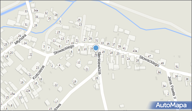 Strzeleczki, Ogrodowa, 23, mapa Strzeleczki