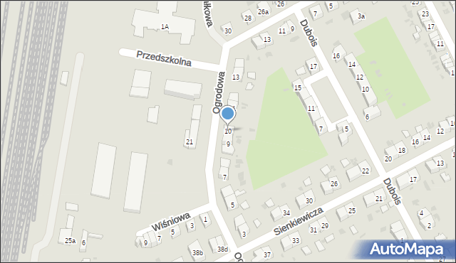 Strzelin, Ogrodowa, 10, mapa Strzelin