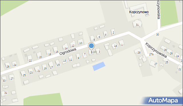 Sulęcinek, Ogrodowa, 5, mapa Sulęcinek