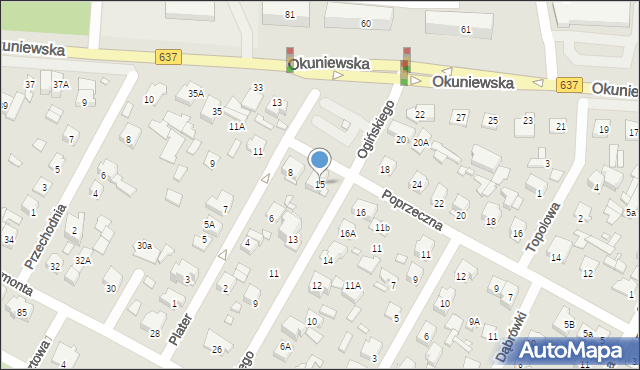 Sulejówek, Ogińskiego Michała Kleofasa, 15, mapa Sulejówek