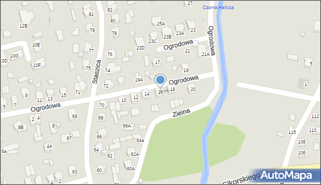 Suwałki, Ogrodowa, 16, mapa Suwałk