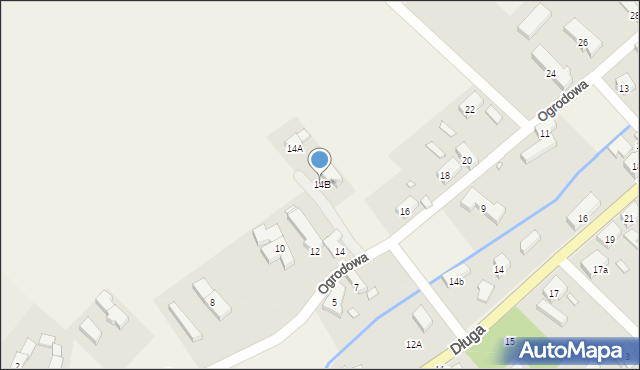 Świdnica, Ogrodowa, 14B, mapa Świdnicy