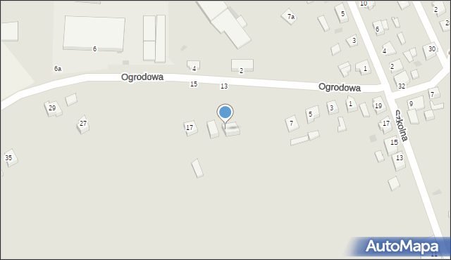 Szamocin, Ogrodowa, 13, mapa Szamocin