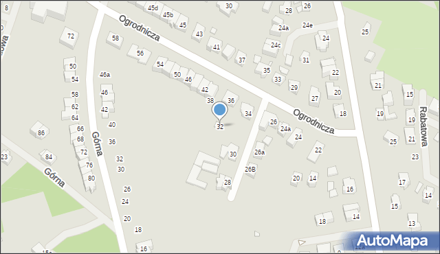 Szczecin, Ogrodnicza, 32, mapa Szczecina