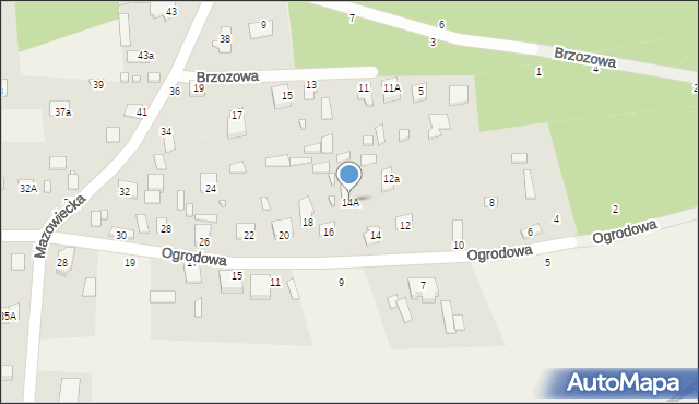 Szewnica, Ogrodowa, 14A, mapa Szewnica