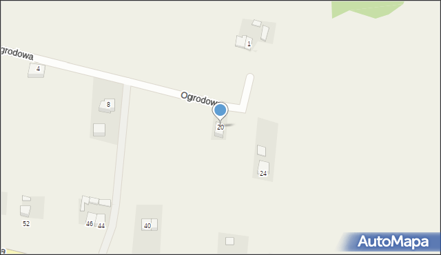 Szymanowo, Ogrodowa, 20, mapa Szymanowo