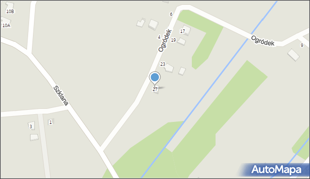 Tarnobrzeg, Ogródek, 27, mapa Tarnobrzegu