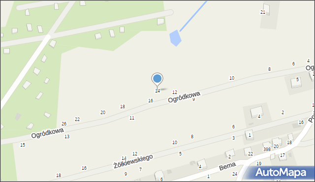 Tenczynek, Ogródkowa, 14, mapa Tenczynek