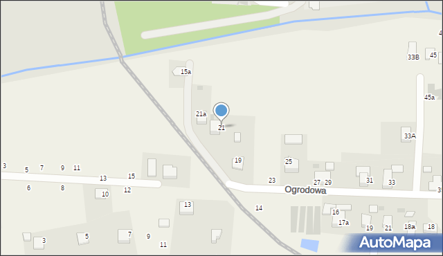 Tenczynek, Ogrodowa, 21, mapa Tenczynek