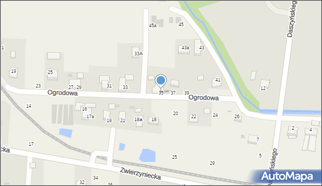 Tenczynek, Ogrodowa, 35, mapa Tenczynek