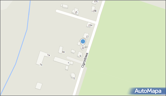 Trzcianka, Ogrodowa, 11, mapa Trzcianka