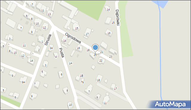 Trzebiatów, Ogrodowa, 20, mapa Trzebiatów