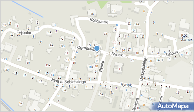 Tuchów, Ogrodowa, 2, mapa Tuchów