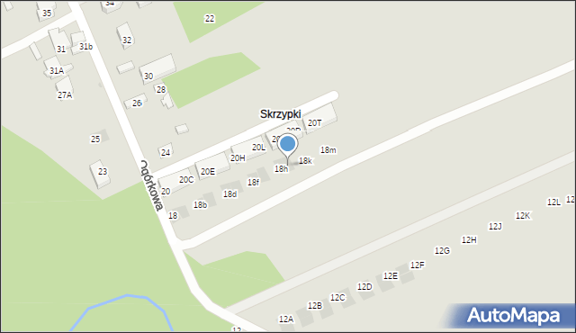 Warszawa, Ogórkowa, 18j, mapa Warszawy