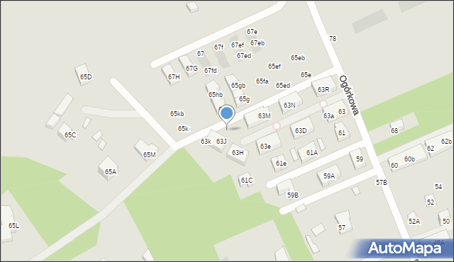 Warszawa, Ogórkowa, 63L, mapa Warszawy