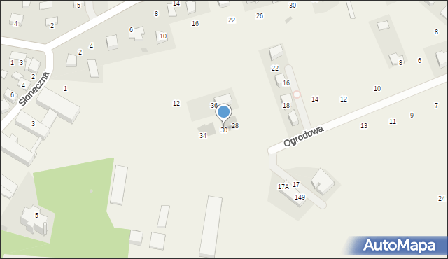 Więckowice, Ogrodowa, 30, mapa Więckowice