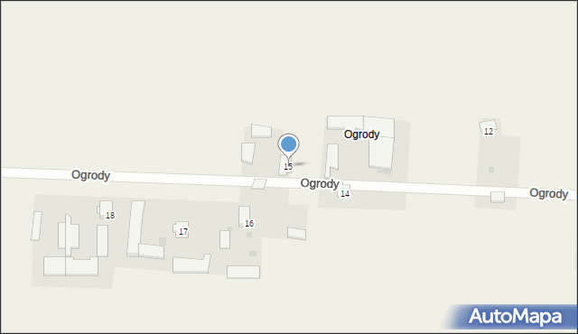 Wohyń, Ogrody, 15, mapa Wohyń