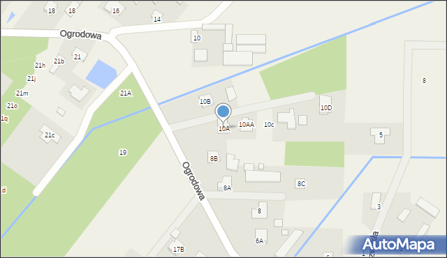 Wola Mrokowska, Ogrodowa, 10A, mapa Wola Mrokowska