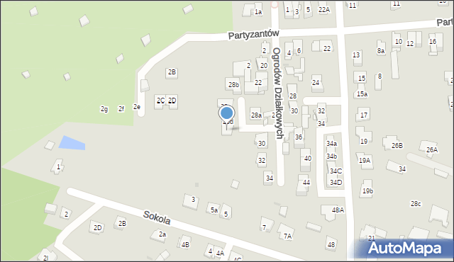 Wołomin, Ogrodów Działkowych, 28e, mapa Wołomin