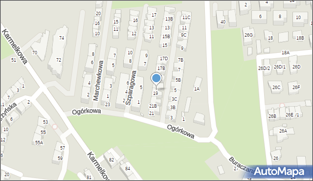 Wrocław, Ogórkowa, 19A, mapa Wrocławia