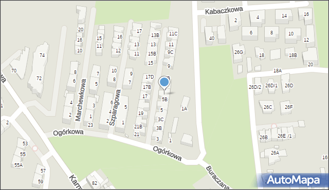 Wrocław, Ogórkowa, 5C, mapa Wrocławia