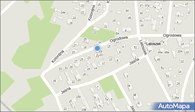 Wyszków, Ogrodowa, 21, mapa Wyszków