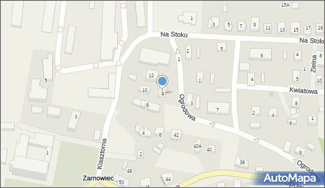 Żarnowiec, Ogrodowa, 4, mapa Żarnowiec