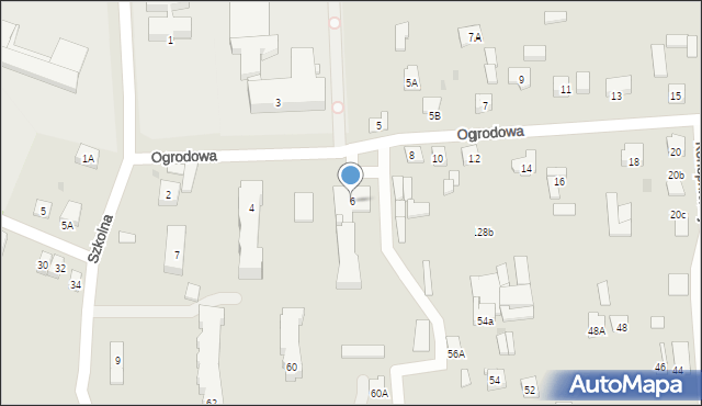 Żelechów, Ogrodowa, 6, mapa Żelechów