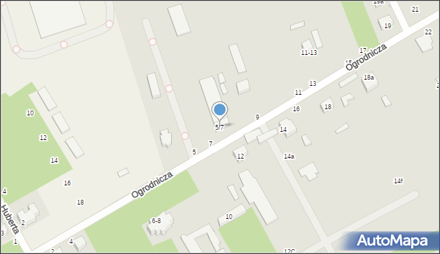 Zgierz, Ogrodnicza, 5/7, mapa Zgierz