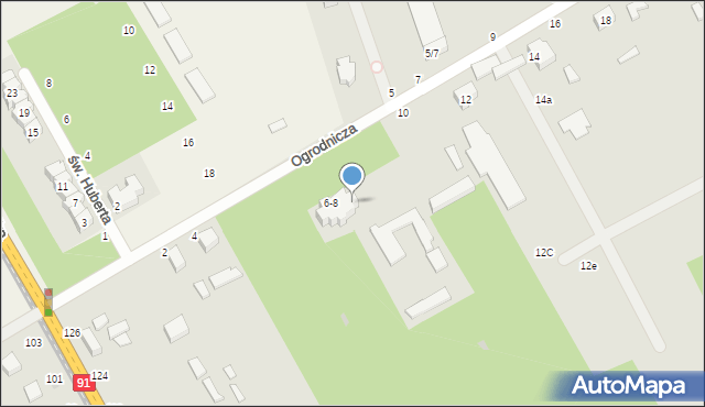 Zgierz, Ogrodnicza, 6/8, mapa Zgierz