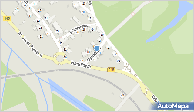 Żywiec, Ogrodowa, 5, mapa Żywiec