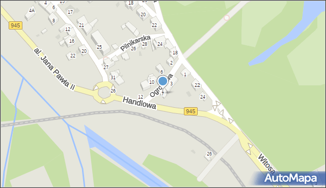 Żywiec, Ogrodowa, 7, mapa Żywiec