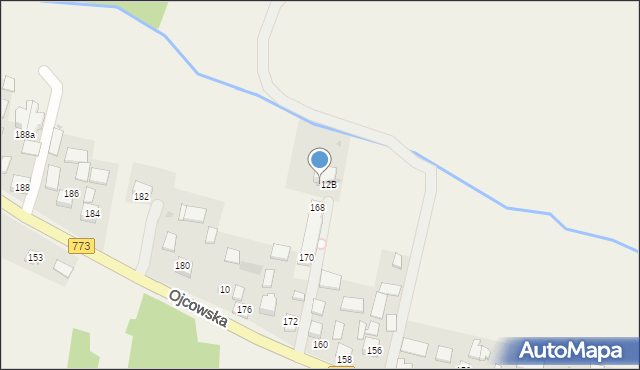 Iwanowice Włościańskie, Ojcowska, 166, mapa Iwanowice Włościańskie
