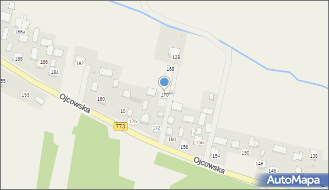 Iwanowice Włościańskie, Ojcowska, 170, mapa Iwanowice Włościańskie