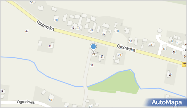 Iwanowice Włościańskie, Ojcowska, 29, mapa Iwanowice Włościańskie